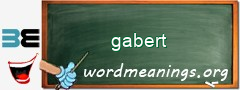 WordMeaning blackboard for gabert